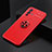 Ultra-thin Silicone Gel Soft Case Cover with Magnetic Finger Ring Stand SD1 for Vivo V23 Pro 5G