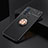 Ultra-thin Silicone Gel Soft Case Cover with Magnetic Finger Ring Stand SD1 for Vivo V23 Pro 5G Gold and Black