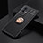 Ultra-thin Silicone Gel Soft Case Cover with Magnetic Finger Ring Stand SD1 for Vivo X70 Pro 5G