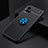 Ultra-thin Silicone Gel Soft Case Cover with Magnetic Finger Ring Stand SD1 for Vivo Y32 4G