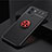 Ultra-thin Silicone Gel Soft Case Cover with Magnetic Finger Ring Stand SD1 for Vivo Y32t