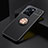 Ultra-thin Silicone Gel Soft Case Cover with Magnetic Finger Ring Stand SD1 for Vivo Y35 4G