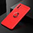 Ultra-thin Silicone Gel Soft Case Cover with Magnetic Finger Ring Stand SD1 for Vivo Y50t