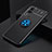 Ultra-thin Silicone Gel Soft Case Cover with Magnetic Finger Ring Stand SD1 for Vivo Y53s 4G Blue and Black