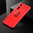 Ultra-thin Silicone Gel Soft Case Cover with Magnetic Finger Ring Stand SD1 for Vivo Y73s 5G