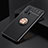 Ultra-thin Silicone Gel Soft Case Cover with Magnetic Finger Ring Stand SD1 for Xiaomi Mi 11T 5G Gold and Black