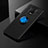 Ultra-thin Silicone Gel Soft Case Cover with Magnetic Finger Ring Stand SD1 for Xiaomi Poco M2 Pro Blue and Black