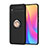 Ultra-thin Silicone Gel Soft Case Cover with Magnetic Finger Ring Stand SD1 for Xiaomi Redmi 9AT