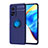 Ultra-thin Silicone Gel Soft Case Cover with Magnetic Finger Ring Stand SD1 for Xiaomi Redmi K30S 5G Blue