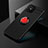 Ultra-thin Silicone Gel Soft Case Cover with Magnetic Finger Ring Stand SD2 for Huawei Nova 8 SE 4G Red and Black