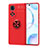 Ultra-thin Silicone Gel Soft Case Cover with Magnetic Finger Ring Stand SD2 for Huawei Nova 9 Red