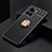 Ultra-thin Silicone Gel Soft Case Cover with Magnetic Finger Ring Stand SD2 for OnePlus 10R 5G Gold and Black