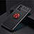 Ultra-thin Silicone Gel Soft Case Cover with Magnetic Finger Ring Stand SD2 for OnePlus 9R 5G