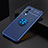 Ultra-thin Silicone Gel Soft Case Cover with Magnetic Finger Ring Stand SD2 for OnePlus Nord 2 5G