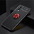 Ultra-thin Silicone Gel Soft Case Cover with Magnetic Finger Ring Stand SD2 for OnePlus Nord 2 5G