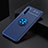 Ultra-thin Silicone Gel Soft Case Cover with Magnetic Finger Ring Stand SD2 for OnePlus Nord CE 5G