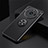 Ultra-thin Silicone Gel Soft Case Cover with Magnetic Finger Ring Stand SD2 for Realme 11 Pro 5G Black