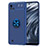 Ultra-thin Silicone Gel Soft Case Cover with Magnetic Finger Ring Stand SD2 for Realme C20 Blue