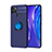 Ultra-thin Silicone Gel Soft Case Cover with Magnetic Finger Ring Stand SD2 for Realme C25S