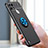 Ultra-thin Silicone Gel Soft Case Cover with Magnetic Finger Ring Stand SD2 for Realme C25Y