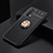 Ultra-thin Silicone Gel Soft Case Cover with Magnetic Finger Ring Stand SD2 for Realme GT Master 5G Gold and Black