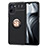 Ultra-thin Silicone Gel Soft Case Cover with Magnetic Finger Ring Stand SD2 for Realme V20 5G