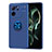 Ultra-thin Silicone Gel Soft Case Cover with Magnetic Finger Ring Stand SD2 for Xiaomi Mi 13T 5G Blue