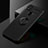 Ultra-thin Silicone Gel Soft Case Cover with Magnetic Finger Ring Stand SD2 for Xiaomi POCO C3 Black