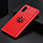 Ultra-thin Silicone Gel Soft Case Cover with Magnetic Finger Ring Stand SD2 for Xiaomi Poco F3 GT 5G