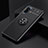 Ultra-thin Silicone Gel Soft Case Cover with Magnetic Finger Ring Stand SD2 for Xiaomi Poco F3 GT 5G Black