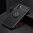 Ultra-thin Silicone Gel Soft Case Cover with Magnetic Finger Ring Stand SD2 for Xiaomi POCO M3 Pro 5G Black