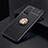 Ultra-thin Silicone Gel Soft Case Cover with Magnetic Finger Ring Stand SD2 for Xiaomi Poco M4 Pro 5G