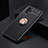 Ultra-thin Silicone Gel Soft Case Cover with Magnetic Finger Ring Stand SD2 for Xiaomi Poco M5S Gold and Black