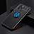 Ultra-thin Silicone Gel Soft Case Cover with Magnetic Finger Ring Stand SD2 for Xiaomi Poco X3 GT 5G Blue and Black
