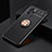 Ultra-thin Silicone Gel Soft Case Cover with Magnetic Finger Ring Stand SD2 for Xiaomi Poco X3 GT 5G Gold and Black