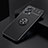 Ultra-thin Silicone Gel Soft Case Cover with Magnetic Finger Ring Stand SD2 for Xiaomi Poco X4 GT 5G Black