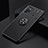 Ultra-thin Silicone Gel Soft Case Cover with Magnetic Finger Ring Stand SD2 for Xiaomi Poco X4 Pro 5G Black