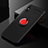 Ultra-thin Silicone Gel Soft Case Cover with Magnetic Finger Ring Stand SD2 for Xiaomi Redmi 9A