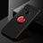 Ultra-thin Silicone Gel Soft Case Cover with Magnetic Finger Ring Stand SD2 for Xiaomi Redmi 9C NFC