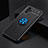 Ultra-thin Silicone Gel Soft Case Cover with Magnetic Finger Ring Stand SD2 for Xiaomi Redmi Note 10 4G Blue and Black