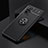 Ultra-thin Silicone Gel Soft Case Cover with Magnetic Finger Ring Stand SD2 for Xiaomi Redmi Note 10 Pro 4G Black