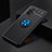 Ultra-thin Silicone Gel Soft Case Cover with Magnetic Finger Ring Stand SD2 for Xiaomi Redmi Note 10 Pro 4G Blue and Black