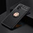 Ultra-thin Silicone Gel Soft Case Cover with Magnetic Finger Ring Stand SD2 for Xiaomi Redmi Note 10 Pro 4G Gold and Black