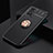 Ultra-thin Silicone Gel Soft Case Cover with Magnetic Finger Ring Stand SD2 for Xiaomi Redmi Note 11 4G (2021)