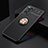 Ultra-thin Silicone Gel Soft Case Cover with Magnetic Finger Ring Stand SD2 for Xiaomi Redmi Note 11 Pro 4G