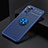 Ultra-thin Silicone Gel Soft Case Cover with Magnetic Finger Ring Stand SD2 for Xiaomi Redmi Note 11 Pro 5G Blue