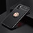 Ultra-thin Silicone Gel Soft Case Cover with Magnetic Finger Ring Stand SD2 for Xiaomi Redmi Note 11 SE 5G Gold and Black