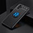 Ultra-thin Silicone Gel Soft Case Cover with Magnetic Finger Ring Stand SD2 for Xiaomi Redmi Note 11 SE India 4G Blue and Black