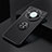 Ultra-thin Silicone Gel Soft Case Cover with Magnetic Finger Ring Stand SD3 for Huawei Mate 60 Pro Black