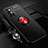 Ultra-thin Silicone Gel Soft Case Cover with Magnetic Finger Ring Stand SD3 for OnePlus 9R 5G